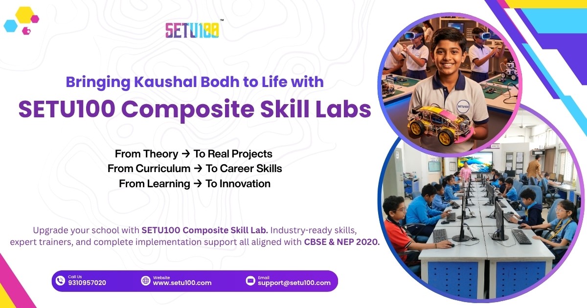 Setu Lab Composite Skill Labs for Schools | AI, Robotics & STEM Lab Setup - SETU100
