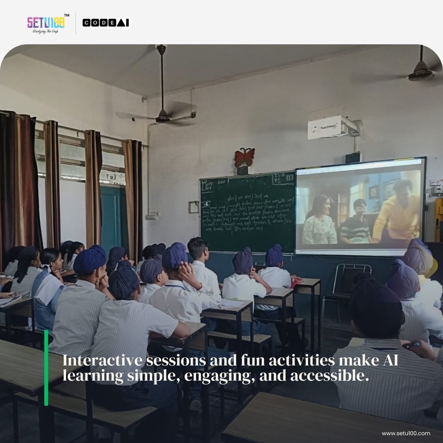 Interactive sessions and fun activities make AI learning simple