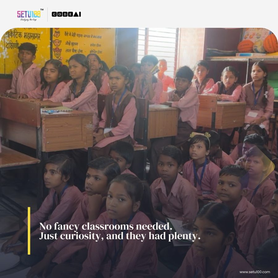 No fancy classrooms needed, just curiosity — and they had plenty